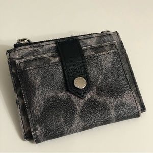 Steve Madden Vegan Leopard Print Credit Card Coin Wallet